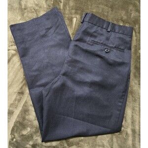 Dockers Black Polyester Dress Pants Men's Straight Fit Comfort 34x30